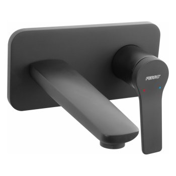 Baterie pentru lavoar Ferro Stratos, încastrată, negru mat